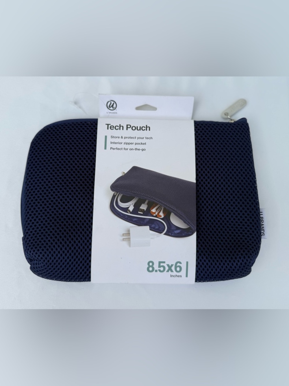 💙✨📱 U Brands Mesh Tech Pouch – Navy Blue | NWT📱✨💙